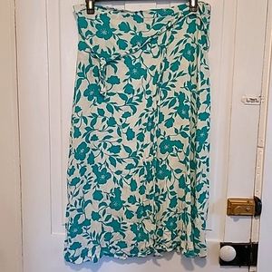 Time & Tru Wrap Skirt with Belt